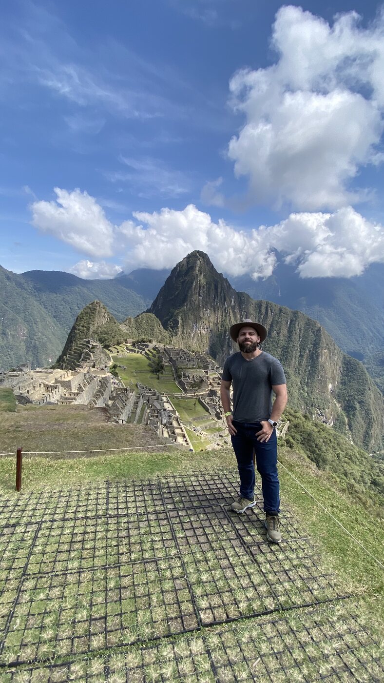 Filipe em Machu Picchu, Peru